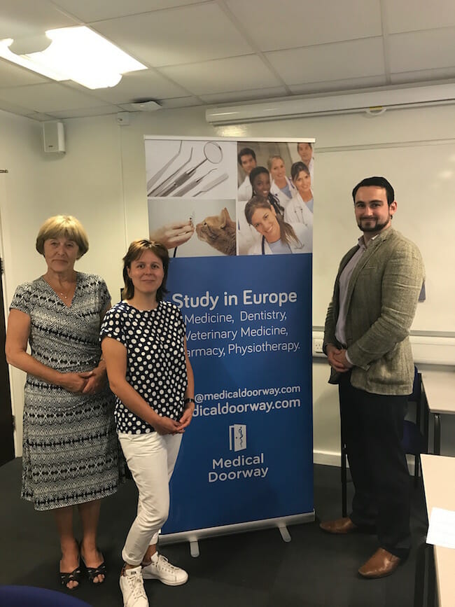 Professor Kveta Blahova and Renata Habětínová traveled from Charles University Second Faculty of Medicine to conduct the exam.