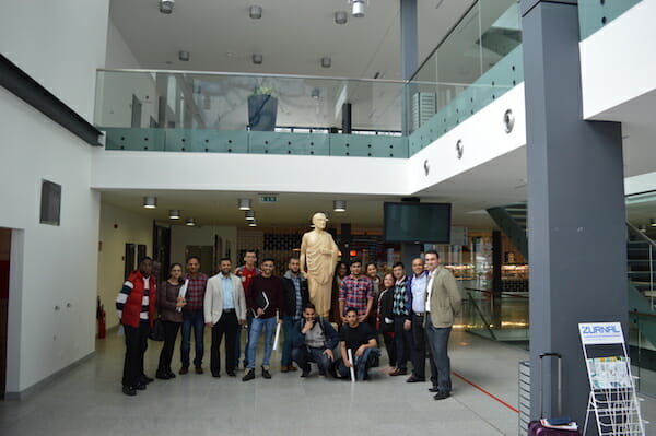 Ben Ambrose with Palacky University Students