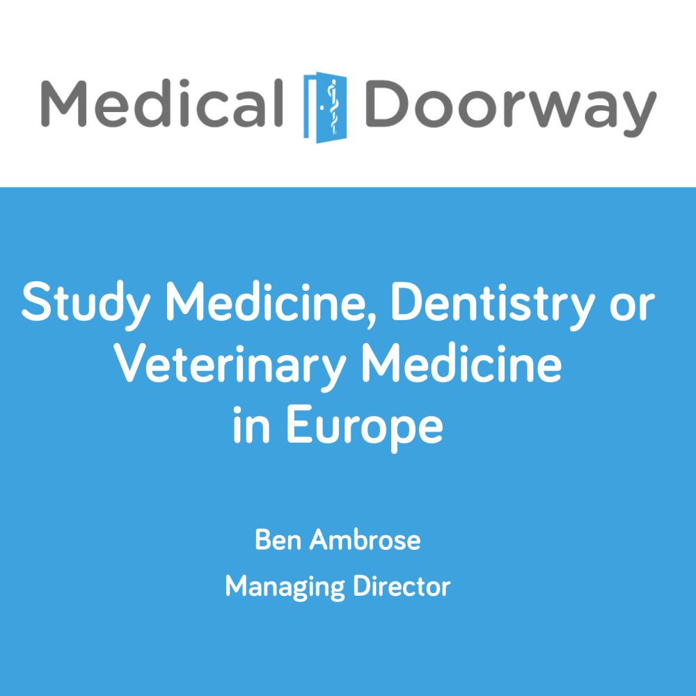 Study Medicine in Europe - Presentation