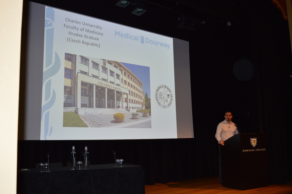 Ben Ambrose presents about Studying Medicine in Europe at the COA "Focus on Medicine" conference.