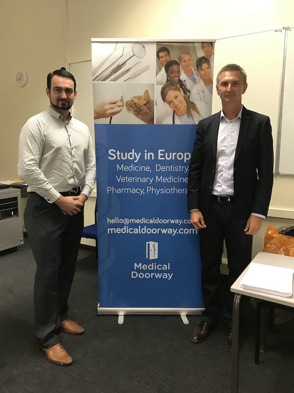Professor Emil Rudolf travelled from Charles University Hradec Kralove to invigilate the entrance examination.