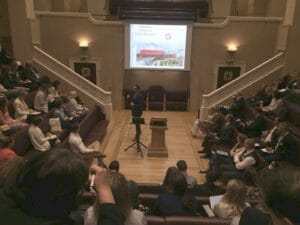 Ben Ambrose introduced a number of high ranked European medical schools to a packed audience at Eton College.