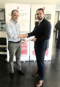 Ben Ambrose met with Professor Adonis Ioannides (Associate Dean of Academic Affairs). Professor Ioannides is the course director for the Graduate Entry Medicine programme at the University of Nicosia.